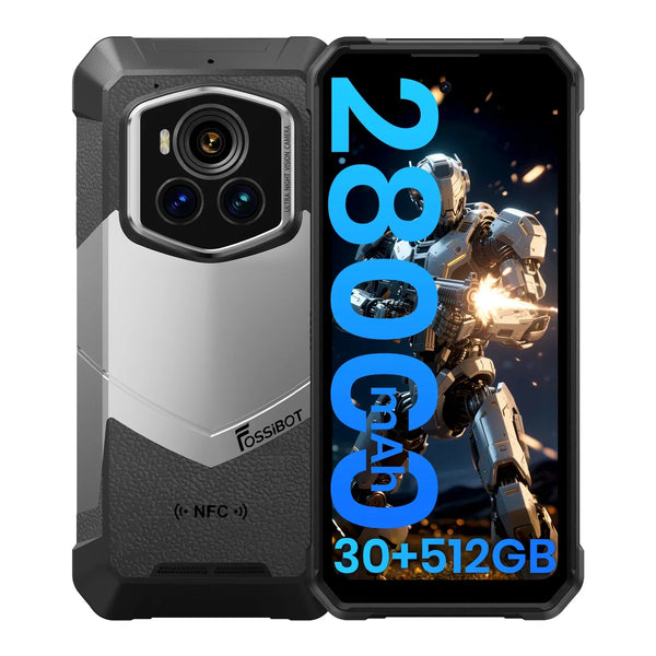FOSSiBOT F107 Pro 6.95-inch 30+512GB MediaTek Dimensity 7300 200MP+32MP 28000mAh Android 15 Starlight Night Vision Rugged Phone