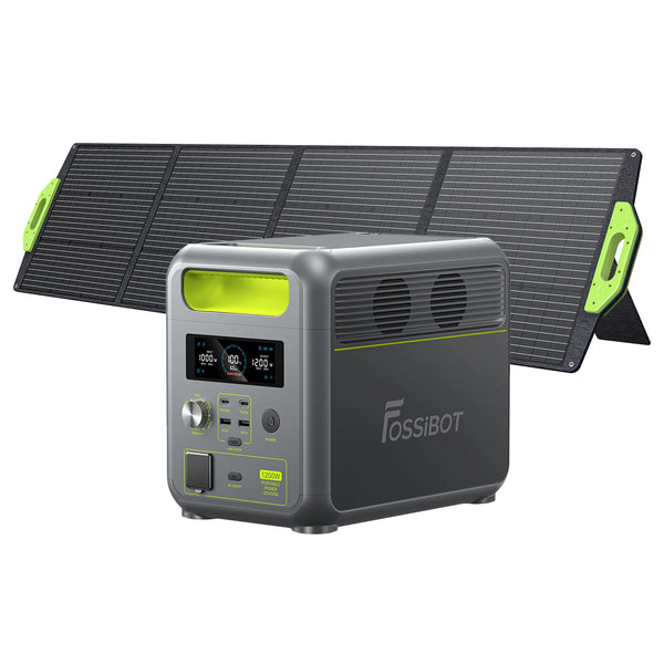FOSSiBOT F1200 Solar Generator + Portable Solar Panel
