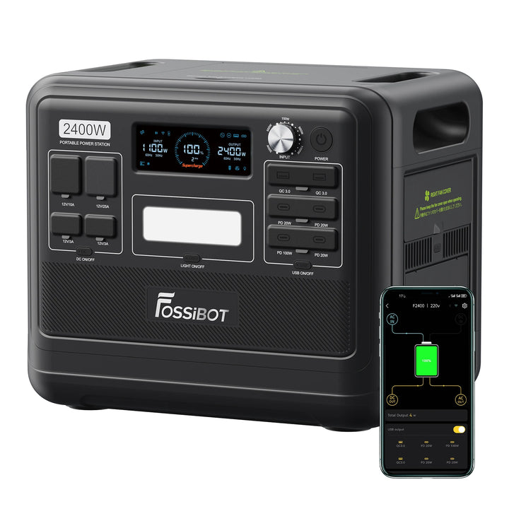 FOSSiBOT F2400 Portable Power Station | 2,400W 2,048Wh